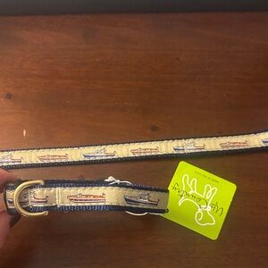 Nautical Dog Collar and Leash Set